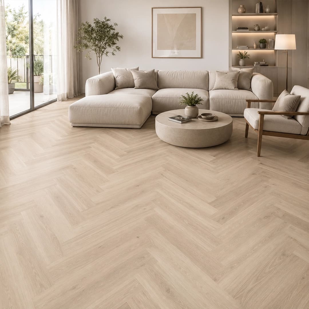 Richmond Herringbone SPC - New Premium Oak